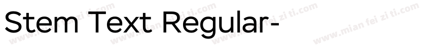 Stem Text Regular字体转换